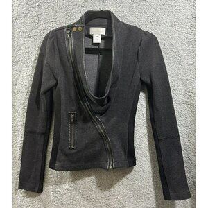 Costa Blanca Wool Blend Leather Accent Jacket - S/P
